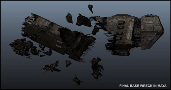 Finished base wreck mesh